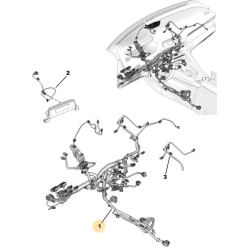 Wiązka Deski Rozdzielczej Peugeot 3008 II 1617354980 NAC KEYLESS