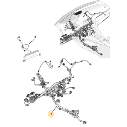 Wiązka Deski Rozdzielczej Peugeot 3008 II 1638003080 NAC Keyless