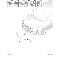 Wiązka Zderzaka Przód Peugeot 308 II T9 OE 9825380180