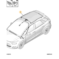 Wiązka Podsufitki Citroen C4 Picasso Spacetourer OE 9806365680