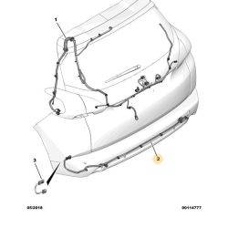 Wiązka Zderzaka Tył Peugeot 2008 I OE 9678179480