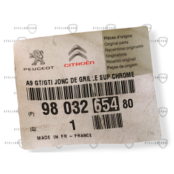 Peugeot 208 Nowy Chrom Zderzaka Przód OE 9803265480 9803265477