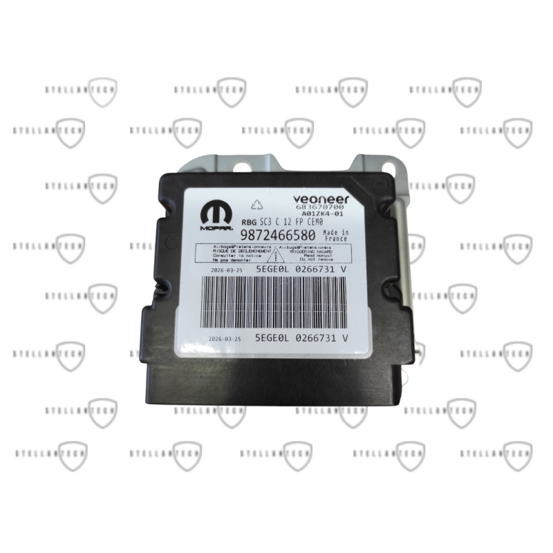 Moduł AIRBAG SC3 PEUGEOT 9872466580 HW 9850265180